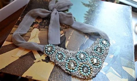 крупные украшения своими руками на шею - Поиск в Google | Beaded, Mint ...