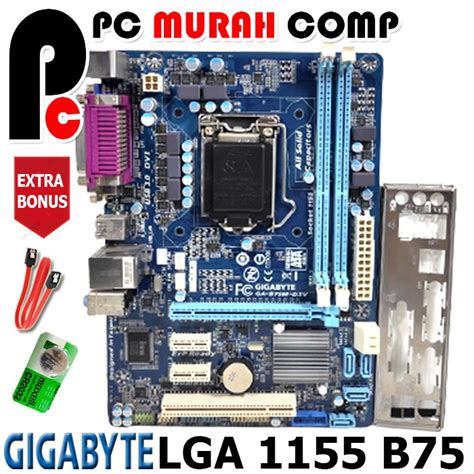 Jual Gigabyte GA B75M D3V Motherboard Micro ATX LGA1155 Socket B75