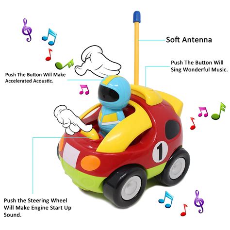 Remote Control Cartoon Car With 4 Figures