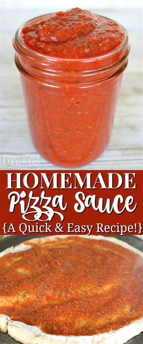 Easy Pizza Sauce Recipe A Quick Homemade Pizza Sauce