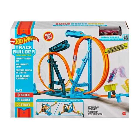 Carrinho Hot Wheels Track Builder Unlimited Kit de Loops Ajustáveis GVG10 Mattel