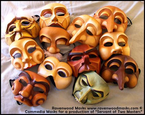 Commedia Dell'Arte Masks by Alyssa-Ravenwood on DeviantArt