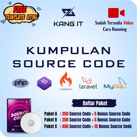 Jual Source Code Program Aplikasi Dan Sistem Informasi Pemograman PHP