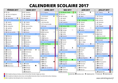 Calendrier Scolaire 2016