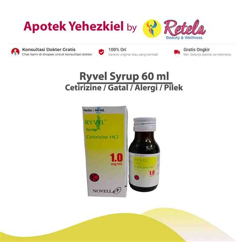 Jual RYVEL SYRUP 60ML Shopee Indonesia