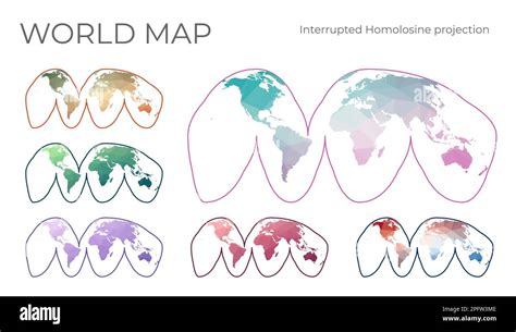 Goode's homolosine projection hi-res stock photography and images - Alamy
