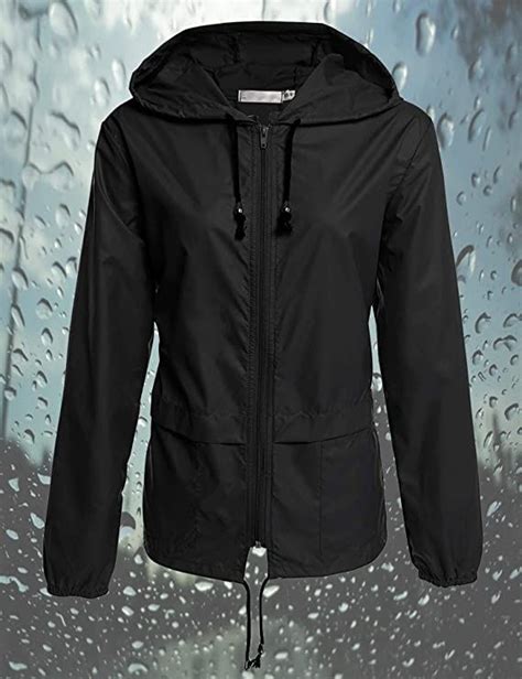 Avoogue Lightweight Waterproof Rain Jacket For Women