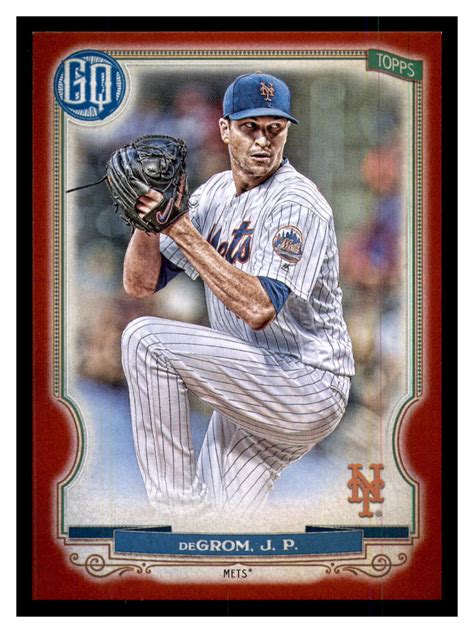 J P Degrom Topps Gypsy Queen Red Mets Ebay