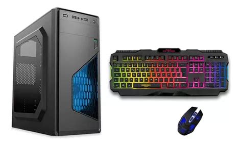 Gabinete Kit Gamer Magnum Tech Teclado Mouse Rgb 600w