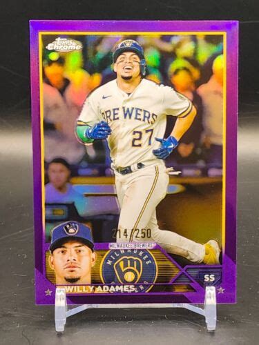 Topps Chrome Purple Refractor Willy Adames For Sale