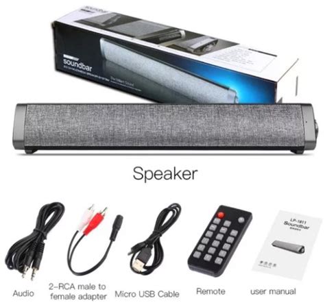 Jual Soundbar Speaker Aktif Bluetooth Wireless Stereo Subwoofer Mp For