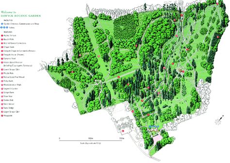 Map of dawyck botanic Garden. Map: david Mason. | Download Scientific ...