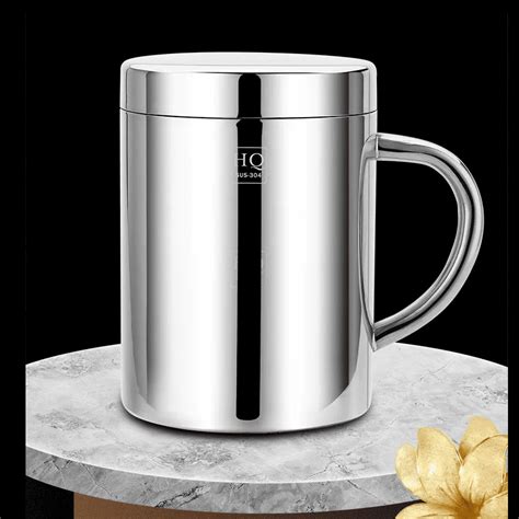 Stainless Steel Thermal Coffee Mug With Handle