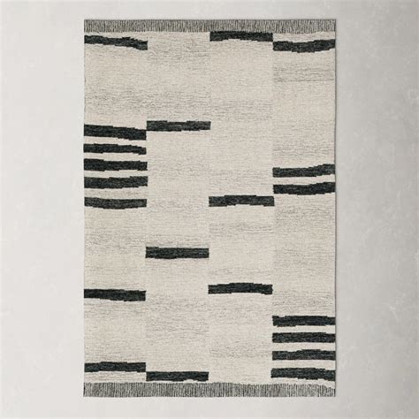 Uptown Hand Tufted Wool Geometric Rug Wool Area Rugs Beige Area Rugs