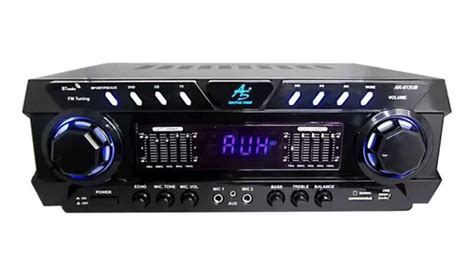 Amplificador Estereo Ak 612ub 1200w Bt Usb Sd Fm Carpeta En Venta En