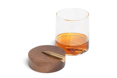 Replica Projectile Whiskey Glass And Coaster Set Jem Glass