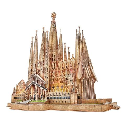 Rompecabezas 3D Con Luz Sagrada Familia CubicFun