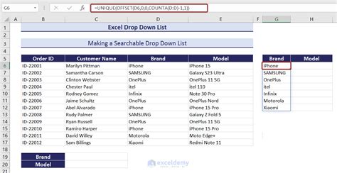 Excel Drop Down Lists Create Edit Remove Filter Protect Exceldemy