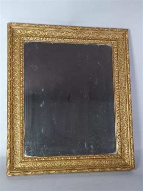 Miroir Ancien Dans Son Encadrement Bois Stuc Dor X Cm B Eur