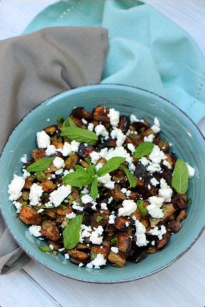 Salade d aubergines grillées à la feta et pignons Happy papilles