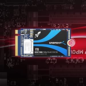 Sabrent 1TB Rocket NVMe PCIe M 2 2242 DRAM Less Low Power Intern High