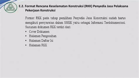 Penjelasan Rencana Keselamatan Konstruksi 1 E PPT