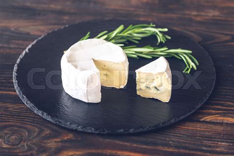 Cambozola cheese close-up | Stock image | Colourbox