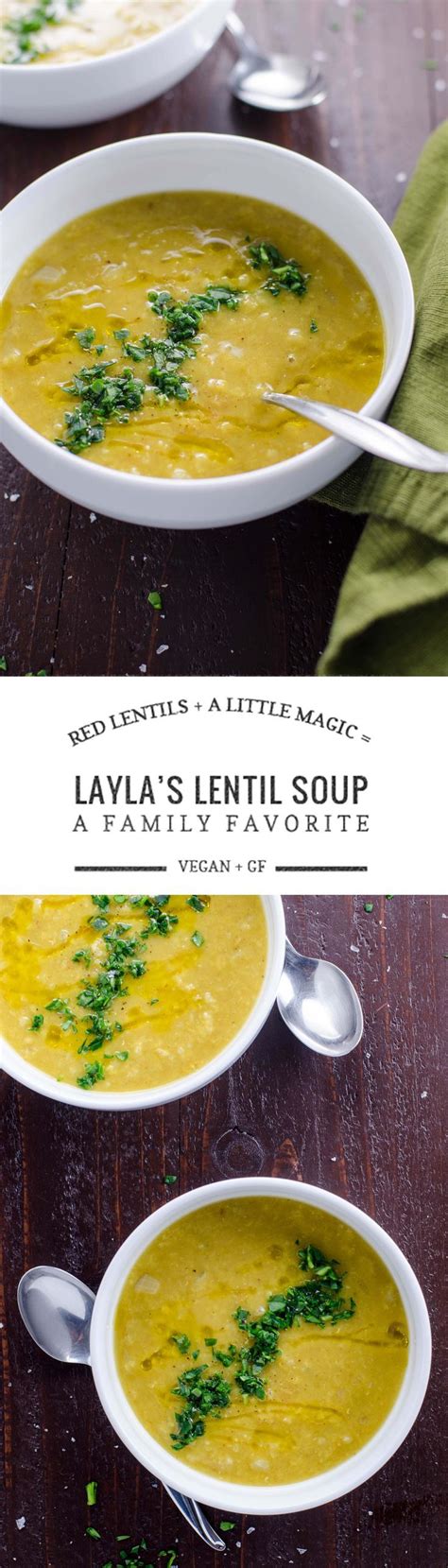 Red Lentil Soup Instant Pot Or Stovetop Layla S Lentil Soup Recipe