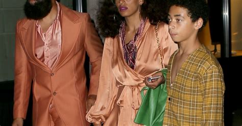 Solange Knowles Son Mari Alan Ferguson Et Son Fils Daniel Julez Smith