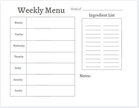 Printable Grey Sheet Food Plan