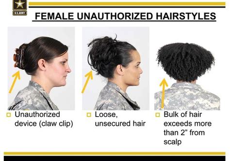 Military Hair Regulations For Women