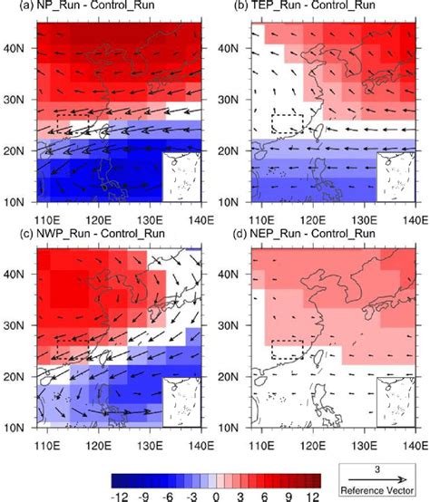 A Difference In 850 Hpa Geopotential Height M And Wind M S 1