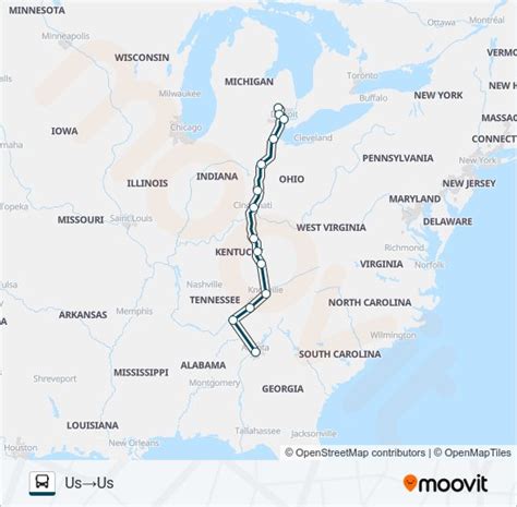 Ruta Greyhound Us0110 Horarios Paradas Y Mapas Atlanta Bus Station