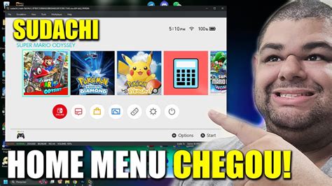 Sudachi VIROU Um NINTENDO SWITCH Finalmente HOME MENU Chegou No