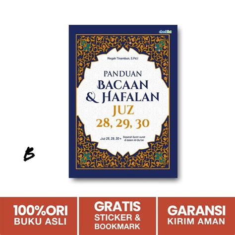 Jual Buku Panduan Bacaan Hafalan Juz 28 29 30 Checklist Shopee