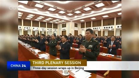 Third Plenary Session Three Day Session Wraps Up In Beijing Cgtn