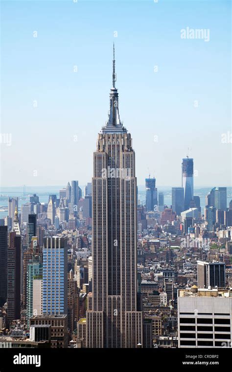 The Iconic Empire State Building And Midtown And Lower Manhattan New York