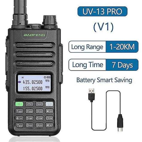 Statie Radio Portabila Baofeng Uv Pro Putere W Incarcare Type C