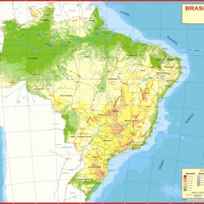 Mapa Brasil Físico « Mendes Mercantil