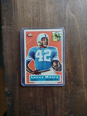 Topps Lenny Moore Rookie Baltimore Colts Hof Read H Ebay