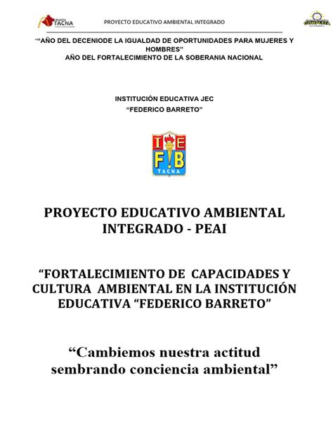 Proyecto Educativo Ambiental 2022 Descargar Gratis Pdf Desarrollo