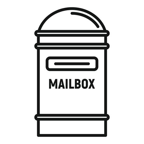 Envelope Mailbox Icon Outline Style 14671381 Vector Art At Vecteezy