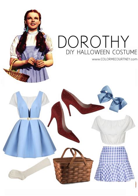 Easy Diy Halloween Costumes Dorthy From Wizard Of Oz Diy Halloween