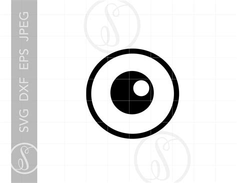 Eyeball Svg Vector Eyeball Clipart Eyeball Silhouette Cut Etsy Uk