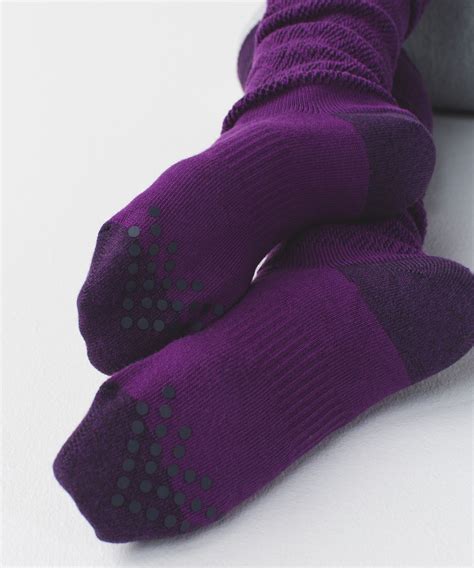 Lululemon Savasana Sock Black Grape Tender Violet Lulu Fanatics