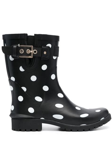 Kate Spade Polka Dot Print Rain Boots Farfetch