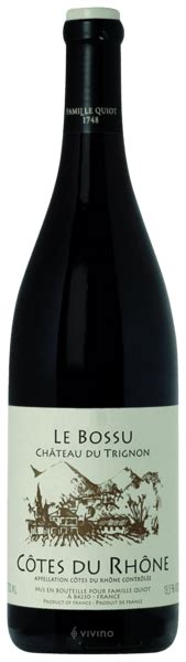 2017 Château du Trignon Le Bossu Côtes du Rhône Vivino US