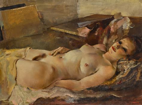 A Reclining Nude European British Art Sotheby S