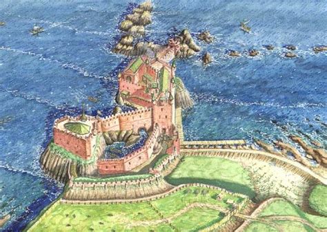 Reconstruction of Dirleton Castle