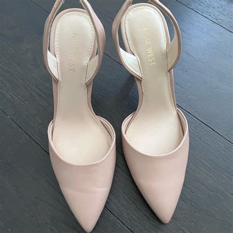 Nine West Shoes Nine West Nude Slingback Pumps Poshmark